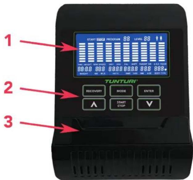 TUNTURI Star Fit E100 HR i - Console (fig F) - 1