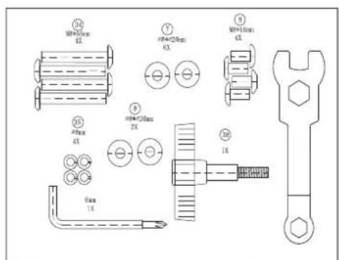 TUNTURI Cardio Fit B35 - HARDWARE KIT - 1