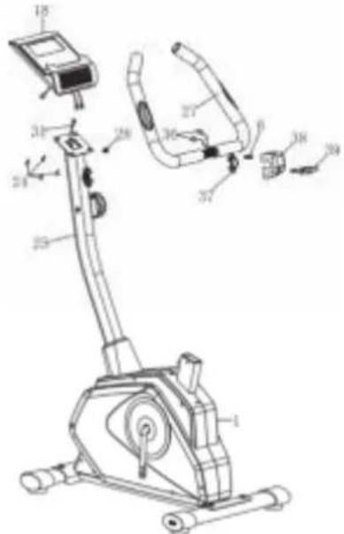 TUNTURI Cardio Fit B35 - Assemblage stap 3 - 1