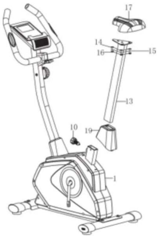 TUNTURI Cardio Fit B35 - Assembly step 4 - 1