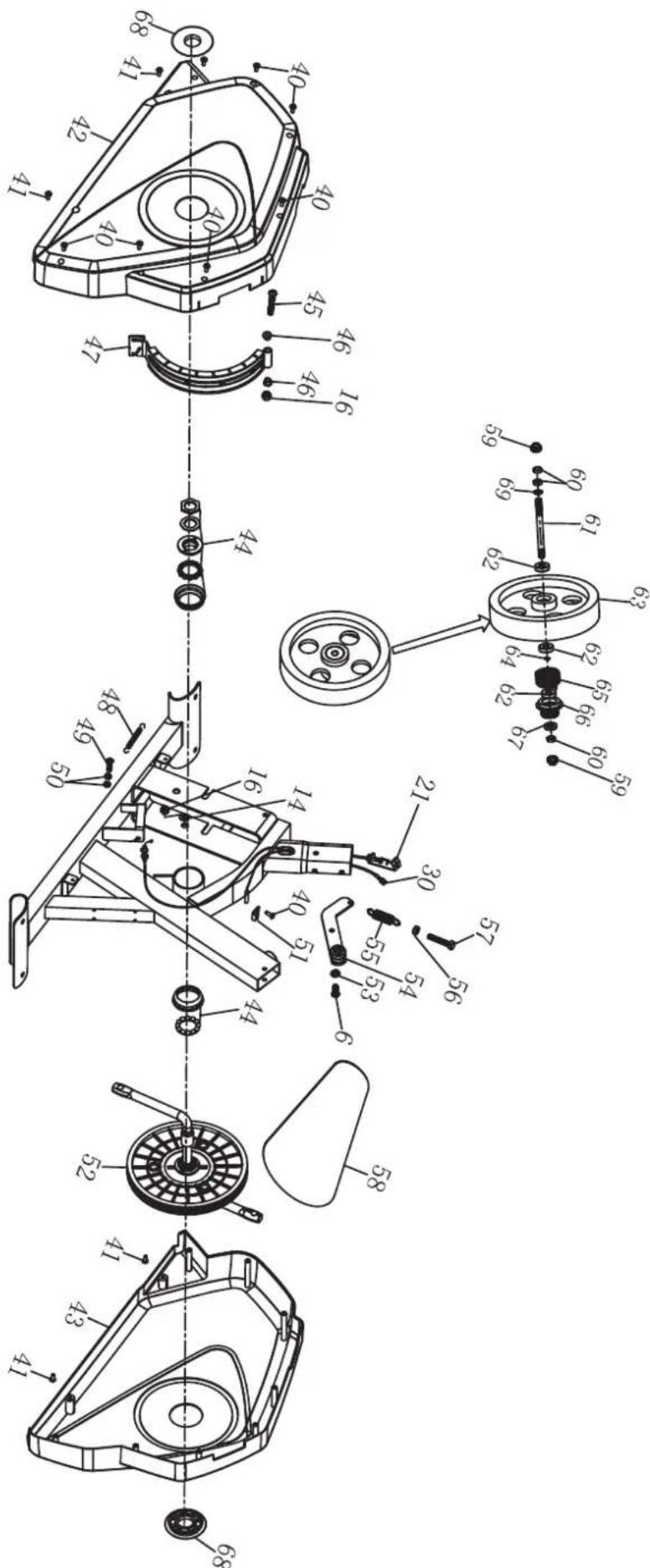 TUNTURI Cardio Fit B35 - PARTS LIST - 2