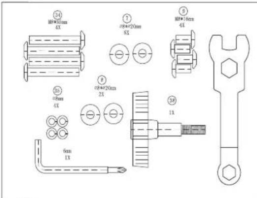TUNTURI Cardio Fit B35 - HARDWARE KIT - 1