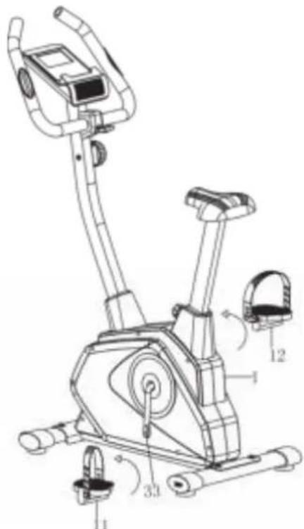 TUNTURI Cardio Fit B35 - Monteringsstag 5 - 1