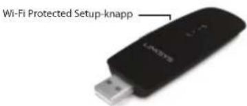 LINKSYS WUSB6300 - Slik kobler du til ved hjelp av Wi-Fi Protected Setup: - 1