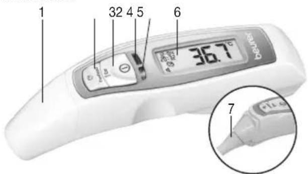 BEURER FT 70 - Descrizione dell'apparecchio - 1
