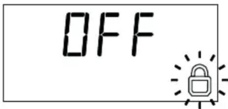 Weller 6966EK - Switching the lock function on/off - 1