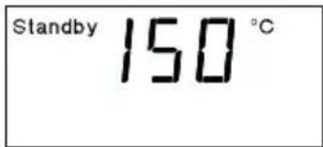 Weller 6966EK - Standby-Temperature einstellen - 1