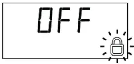 Weller 6966EK - Activar/desactivar a funcao de bloqueio - 1