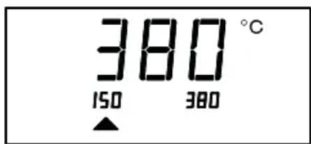 Weller 6966EK - Setting the temperature individually - 1