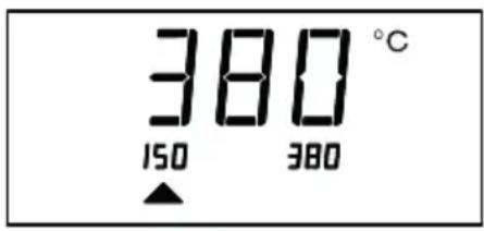Weller 6966EK - Stalla in temperaturen Inställning av onskad temperatur - 1