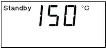 Weller 6966EK - Impostazione della temperatura di standby - 1