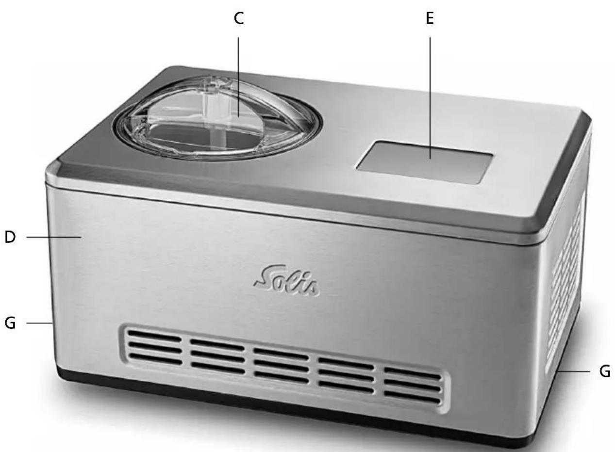 Solis Gelateria Pro Touch 8502 - DESCRIZIONE DEL DISPOSITIVO - 5