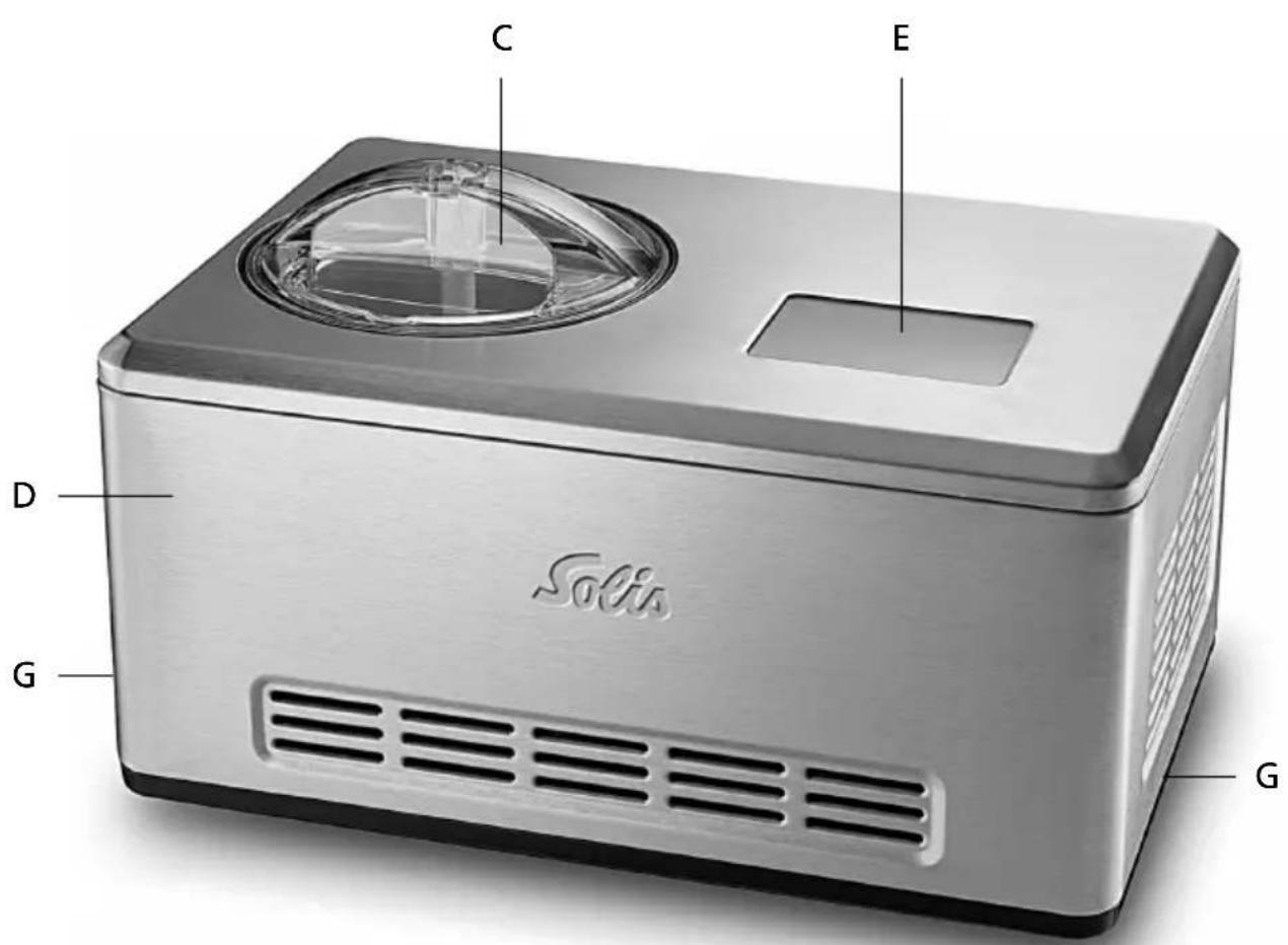 Solis Gelateria Pro Touch 8502 - GERÄTEBESCHREIBUNG - 4