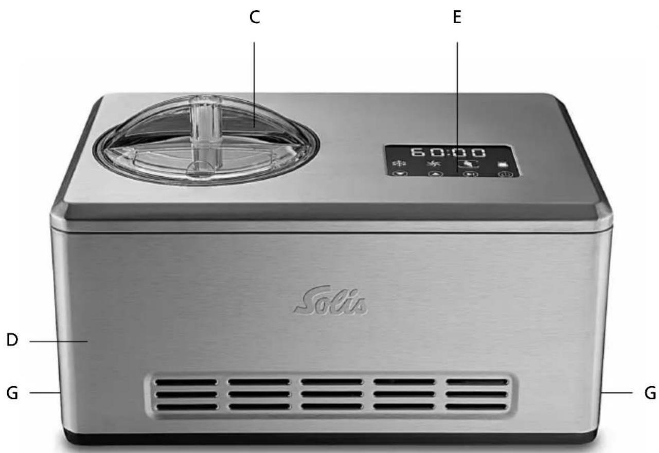 Solis Gelateria Pro Touch 8502 - GERÄTEBESCHREIBUNG - 3