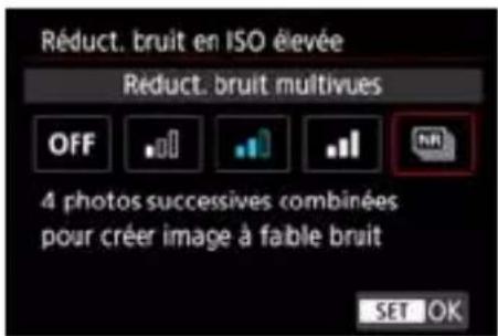 CANON PowerShot G7X Mark III - Utilisation de la réduction bruit multivues - 2