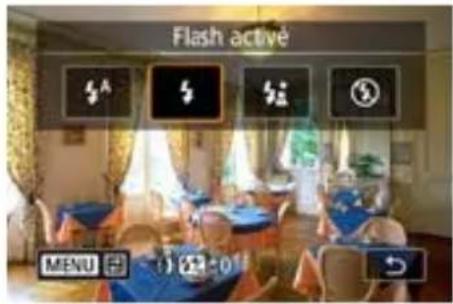 CANON PowerShot G7X Mark III - Modification du mode de flash - 1