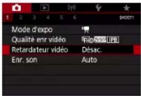 CANON PowerShot G7X Mark III - Utilisation du retardateur vidéo - 1