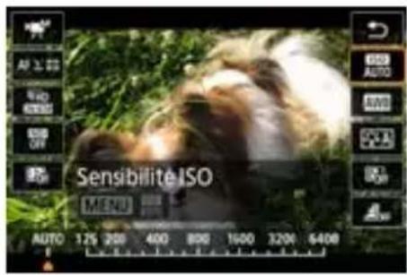 CANON PowerShot G7X Mark III - Modification de la sensibilité ISO pour les vidéos - 2