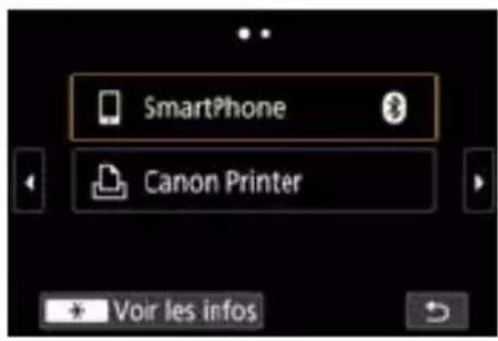 CANON PowerShot G7X Mark III - Modification ou suppression des réglages de connexion - 1