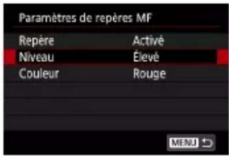 CANON PowerShot G7X Mark III - Identification facile de la zone de mise au point (Repère MF) - 2