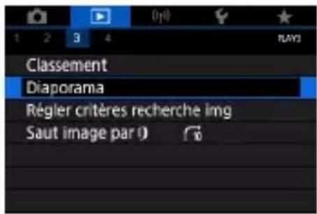 CANON PowerShot G7X Mark III - Affichage des diaporamas - 1