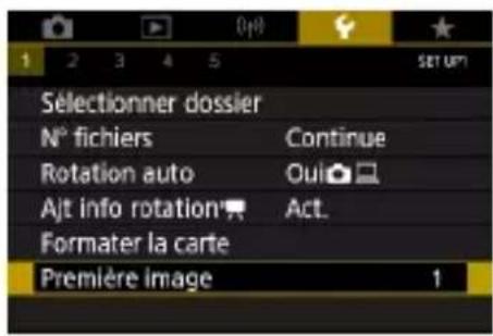 CANON PowerShot G7X Mark III - Réglage de l'affichage de l'écran de démarrage - 1
