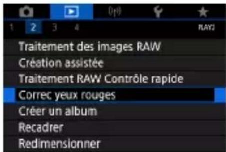 CANON PowerShot G7X Mark III - Correction des yeux rouges - 2