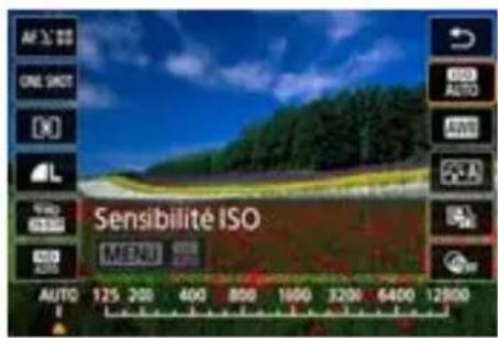CANON PowerShot G7X Mark III - Modification de la sensibilité ISO pour les photos - 1