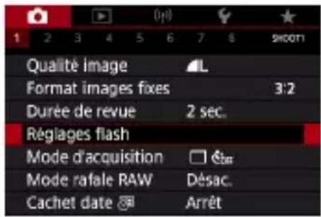 CANON PowerShot G7X Mark III - Configuration des réglages du flash - 1
