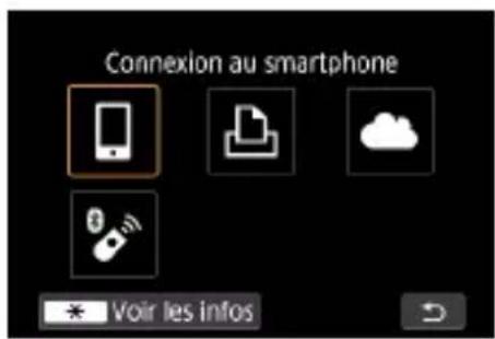 CANON PowerShot G7X Mark III - Connexion à un smartphone via Wi-Fi au moyen de la touche Wi-Fi - 2