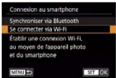 CANON PowerShot G7X Mark III - Connexion à un smartphone via Wi-Fi au moyen de la touche Wi-Fi - 5