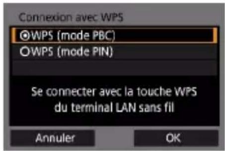CANON PowerShot G7X Mark III - Établissement d'une connexion via un point d'accès - 3