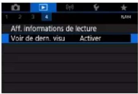 CANON PowerShot G7X Mark III - Démarrage de la lecture depuis la dernière image affichée - 1