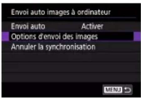 CANON PowerShot G7X Mark III - Configuration du transfert automatique d'images - 1