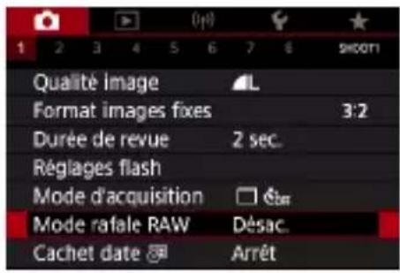 CANON PowerShot G7X Mark III - Prise de vue en mode de rafale RAW - 1