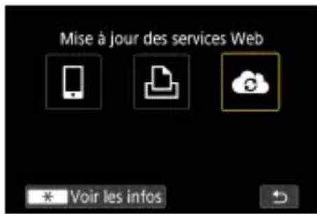 CANON PowerShot G5 X Mark II - Enregistrement d'autres services Web - 2