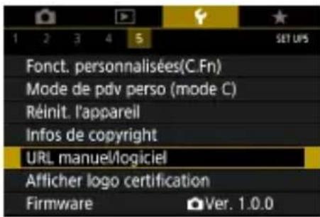 CANON PowerShot G5 X Mark II - Téléchargement des manuels/logiciels à partir d'un code QR - 1