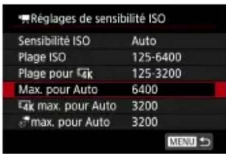 CANON PowerShot G5 X Mark II - Ajustement du réglage ISO auto maximum - 1
