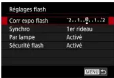 CANON PowerShot G5 X Mark II - Réglage de la correction de l'exposition du flash - 3