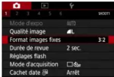 CANON PowerShot G5 X Mark II - Modification du ratio d'aspect - 3