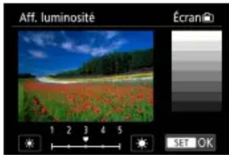 CANON PowerShot G5 X Mark II - Réglage de la luminosité de l'écran - 2