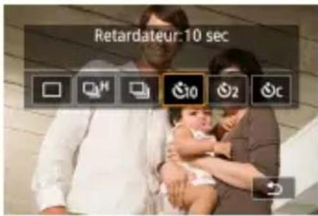 CANON PowerShot G5 X Mark II - Utilisation du retardateur - 1