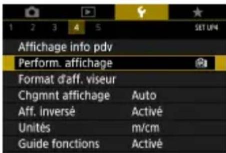CANON PowerShot G5 X Mark II - Réglage d'une priorité pour les performances de l'affichage de prisé de vue - 1