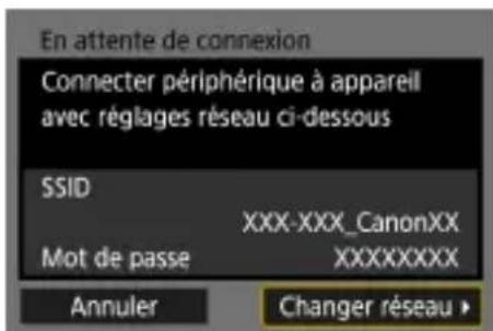 CANON PowerShot G5 X Mark II - Établissement d'une connexion via un point d'accès - 1