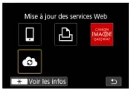 CANON PowerShot G5 X Mark II - Enregistrement de CANON iIMAGE GATEWAY - 8