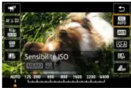 CANON PowerShot G5 X Mark II - Modification de la sensibilité ISO pour lesVIDEOS - 2