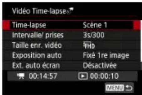 CANON PowerShot G5 X Mark II - Enregistrement de videos Time-lapse - 3