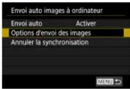CANON PowerShot G5 X Mark II - Configuration du transfert automatique d-images - 1