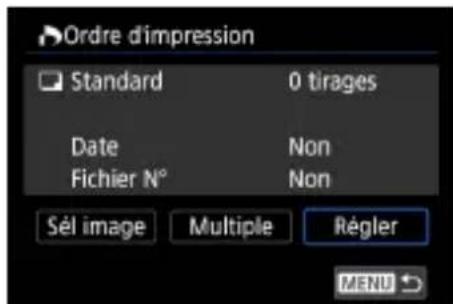 CANON PowerShot G5 X Mark II - Ajout d'images aux ordres d'impression (DPOF) - 2