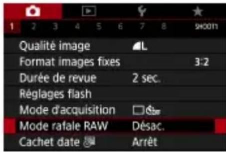 CANON PowerShot G5 X Mark II - Prise de vue en mode de rafale RAW - 1